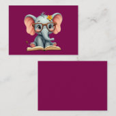 Wise Baby Elephant Mitteilungskarte (Vorne/Hinten)