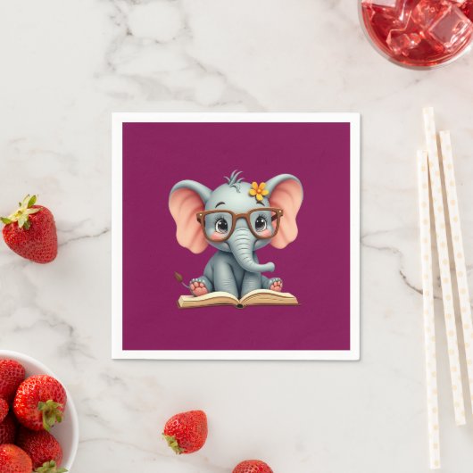 Wise Baby Elephant Serviette (Beispiel)