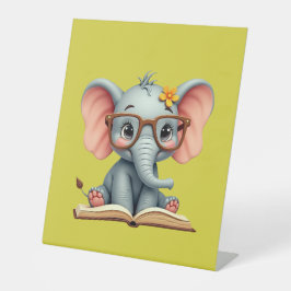 Wise Baby Elephant Sockelschild