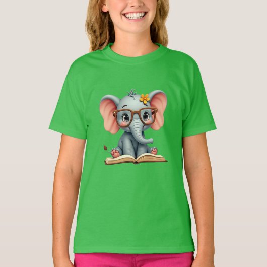 Wise Baby Elephant T-Shirt (Vorderseite)