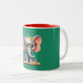 Wise Baby Elephant Zweifarbige Tasse (VorderseiteRechts)