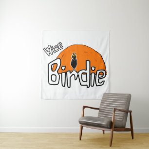 Wise Birdie Tapestes Wandteppich