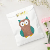 Wise Brown Aquamarin Blue Barn Owl Bird Geschenktütchen (Versiegelt)