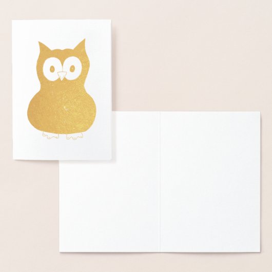 Wise Brown Owl Bird Hoot Animal Gift Folienkarte (Anzeige)