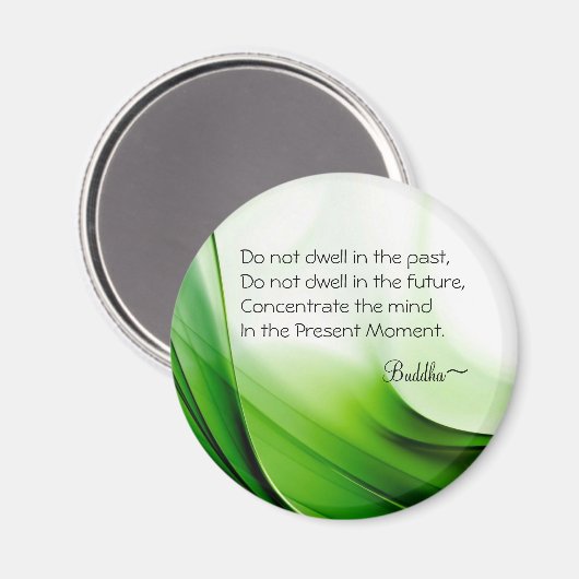 Wise Buddha Quote Magnet (Vorderseite/Rückseite)