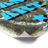 Wise Cat mit Funny Glasses Poster (Ecke)