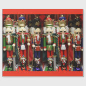 Wise Crackers Nutcracker Soldiers Weihnachten Geschenkpapier (Flach)