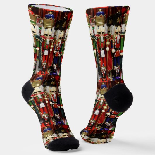 Wise Crackers Nutcracker Weihnachten Socken (Gewinkelt)