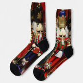 Wise Crackers Nutcracker Weihnachten Socken (Linkes Detail)
