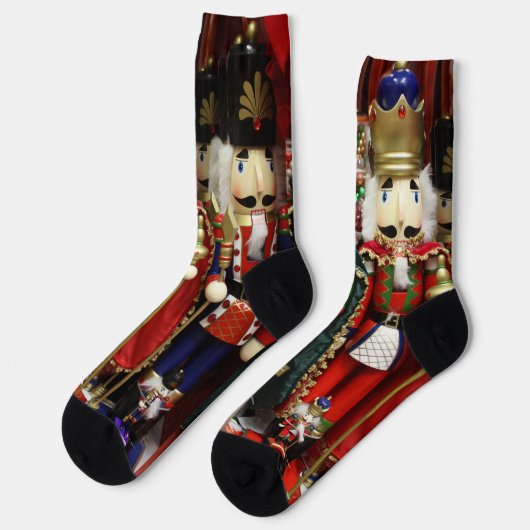 Wise Crackers Nutcracker Weihnachten Socken (Linkes Detail)