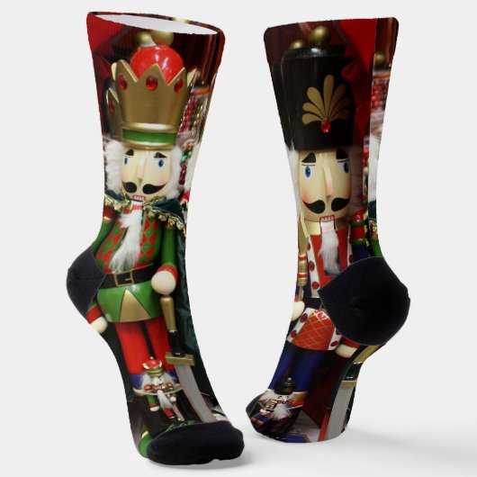 Wise Crackers Nutcracker Weihnachten Socken (Gewinkelt)