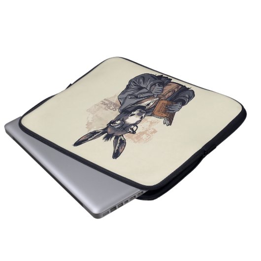 Wise Donkey — Laptop Sleeve (Vorne Knopf)