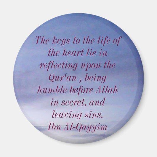 Wise Islamic Quote Magnet (Vorne)