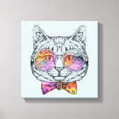 Wise Kitty Kat Leinwanddruck (Vorderseite)