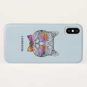 Wise Kitty Kat | Name hinzufügen Case-Mate iPhone Hülle (Rückseite (Horizontal))