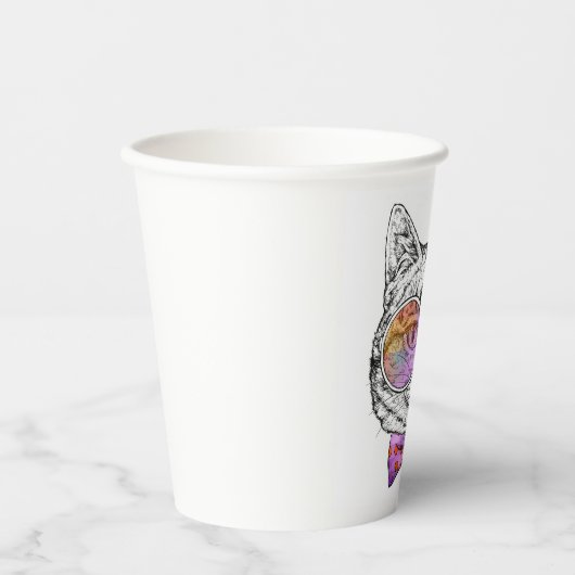 Wise Kitty Kat Pappbecher (Vorderseite)