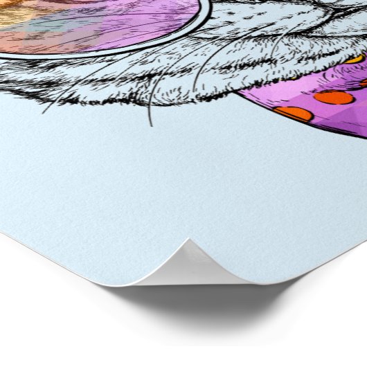 Wise Kitty Kat Poster (Ecke)