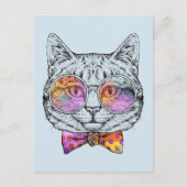 Wise Kitty Kat Postkarte (Vorderseite)