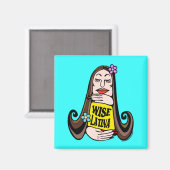 Wise Latina Woman Magnet (Vorderseite/Rückseite)