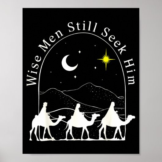 Wise Men Christian Christmas Jesus Nativity Scene Poster (Vorne)
