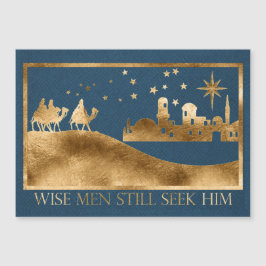 Wise Men Christmas Magnet Card