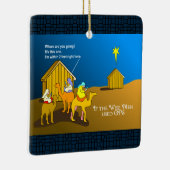 Wise Men Geocaching Christmas Ceramic Ornament (Rechts)