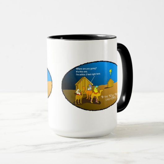 Wise Men Geocaching Tasse (VorderseiteRechts)