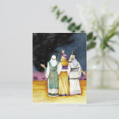 Wise Men postcard Postkarte (Stehend Vorderseite)