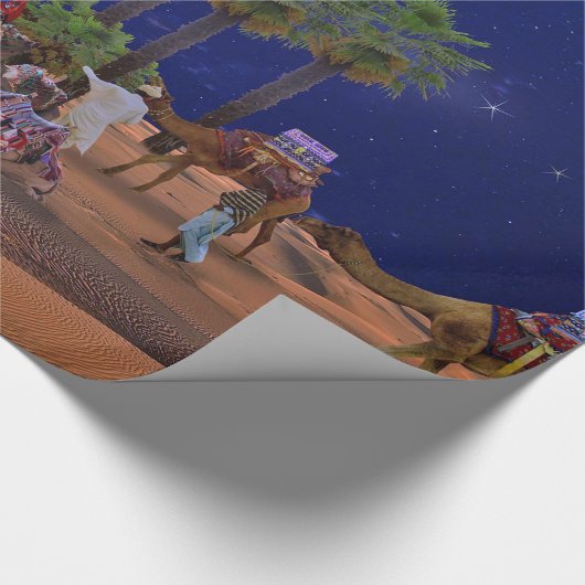 Wise Men Star Weihnachtsgrafik Geschenkpapier (Ecke)