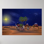 Wise Men Star Weihnachtsgrafik Poster (Vorne)