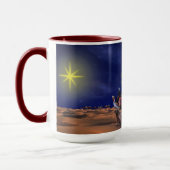 Wise Men Star Weihnachtsgrafik Tasse (Links)