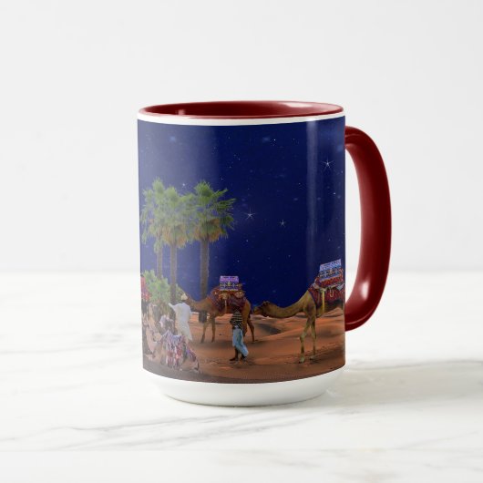 Wise Men Star Weihnachtsgrafik Tasse (VorderseiteRechts)