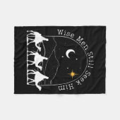 Wise Men Still Seek Him Christian Christmas Jesus Fleecedecke (Vorderseite (Horizontal))