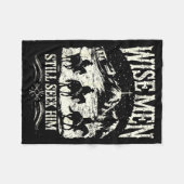 Wise Men Still Seek Him Christian Christmas Jesus  Fleecedecke (Vorderseite (Horizontal))