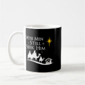 Wise Men Still Seek Him Christian Christmas Jesus Kaffeetasse (Links)