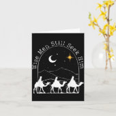 Wise Men Still Seek Him Christian Christmas Jesus  Karte (Gelbe Blume)