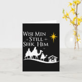 Wise Men Still Seek Him Christian Christmas Jesus Karte (Gelbe Blume)