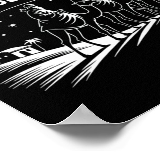 Wise Men Still Seek Him Christian Christmas Jesus Poster (Ecke)