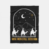 Wise Men Still Seek Him Nativity Scene Christian C Fleecedecke (Vorderseite)