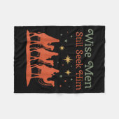 Wise Men Still Seek Him Nativity Scene Christian C Fleecedecke (Vorderseite (Horizontal))