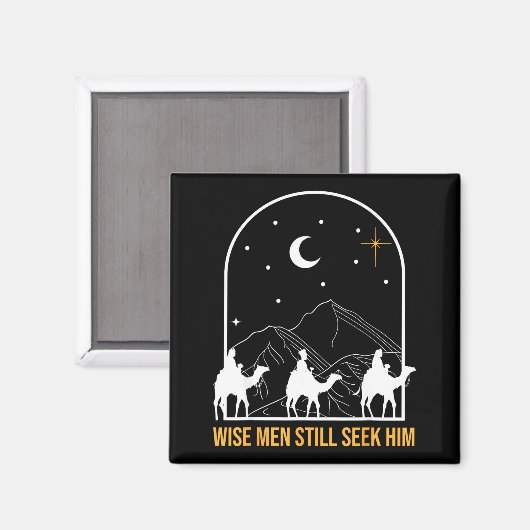 Wise Men Still Seek Him Nativity Scene Christian C Magnet (Vorderseite/Rückseite)