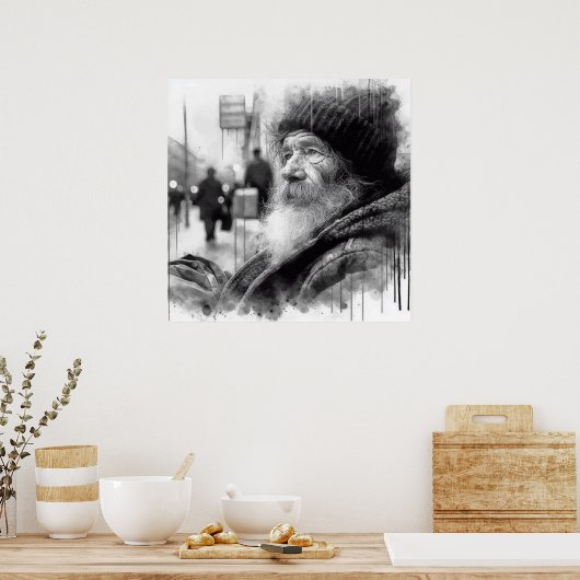Wise Old Man Poster (Küche)