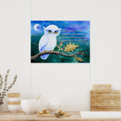 Wise Old Owl Rhime Poster (Küche)