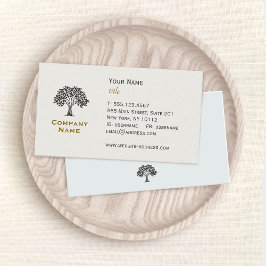 Wise Old Tree Business Card Visitenkarte