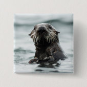 Wise Otter Button (Vorderseite)