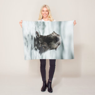 Wise Otter Fleecedecke