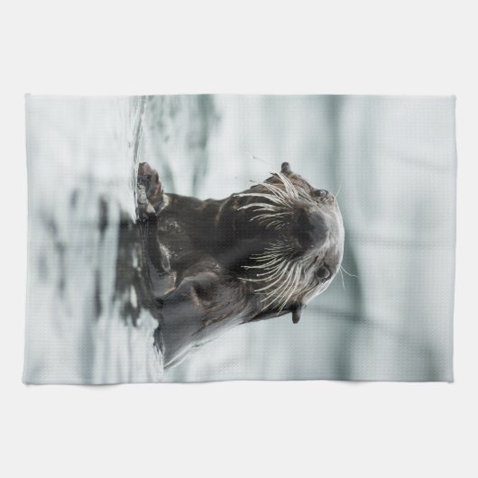 Wise Otter Geschirrtuch (Horizontal)