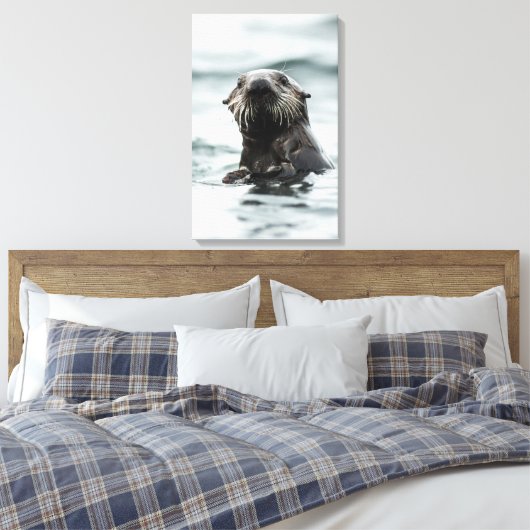 Wise Otter Leinwanddruck (Insitu (Schlafzimmer))