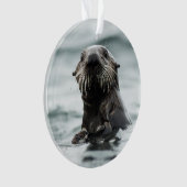 Wise Otter Ornament (Vorderseite)