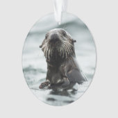 Wise Otter Ornament (Vorderseite)